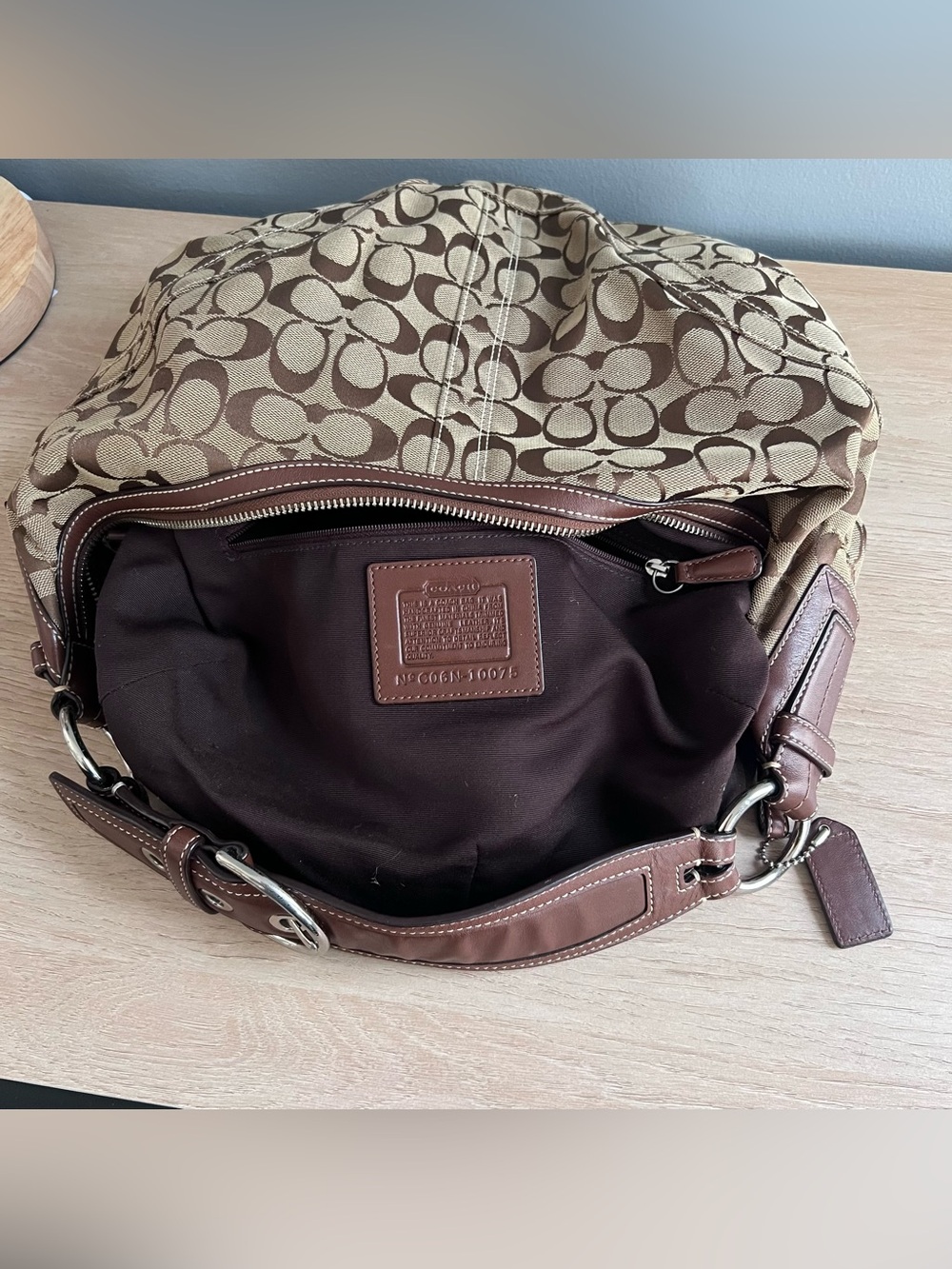 Vintage Coach Y2K Signature Hobo Shoulder Bag - Picture 4 of 5
